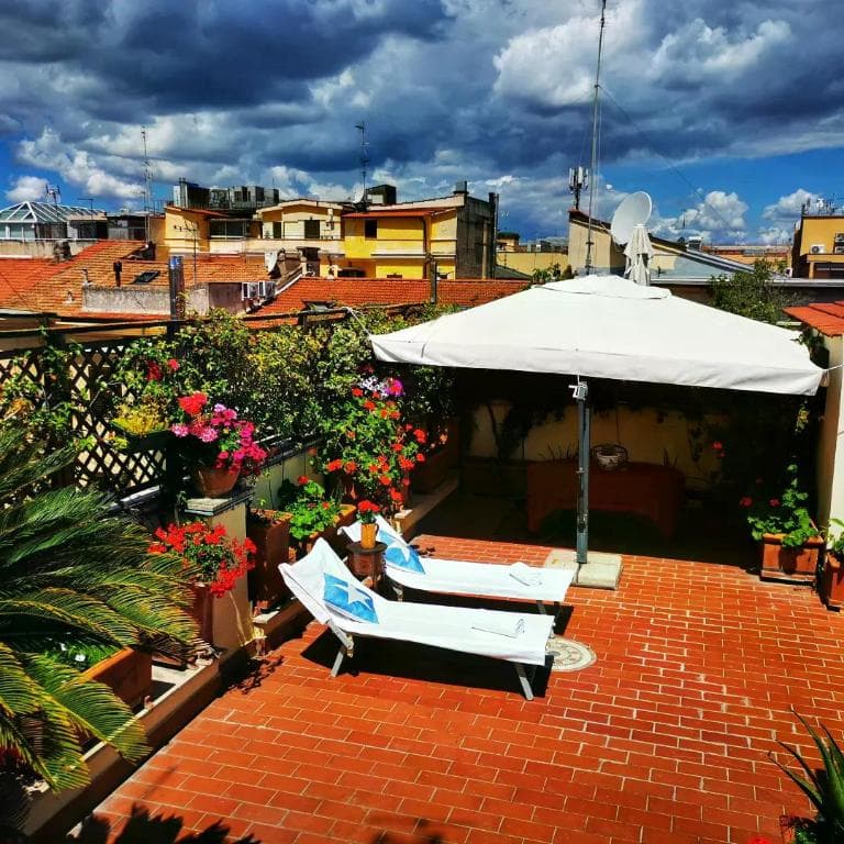 Attic Garden in Rome, Italy