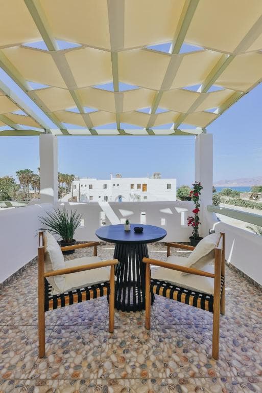 Villa veranda in Naxos Island, Greece